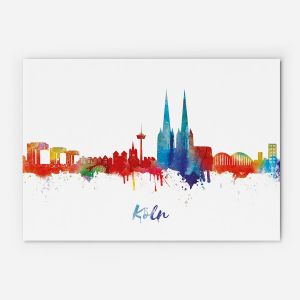 Köln Skyline Leinwand | köln skyline Kaufen | Leinwandbilder und poster